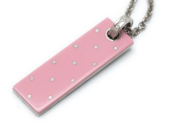 ポールスミスPaul Smith フラワーカービングプレートネックレス シルバー K-114305_005