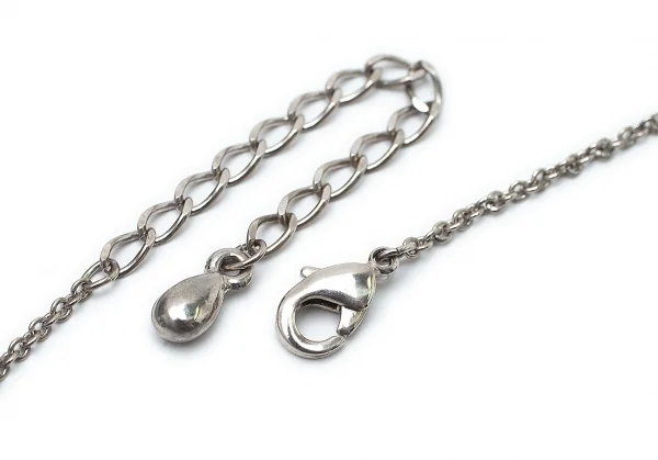 ポールスミスPaul Smith フラワーカービングプレートネックレス シルバー K-114305_006