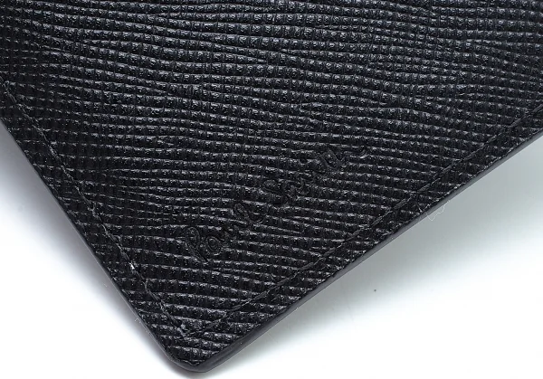 ポールスミスPaul Smith P784N ジップストローグレイン二つ折り財布 黒 K-114307_011