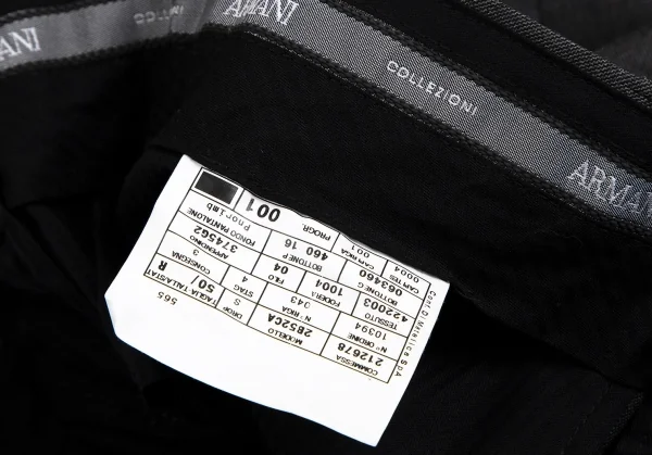 アルマーニコレツィオーニARMANI COLLEZIONI ストライプウールテーパードパンツ グレー50 K-114326_014
