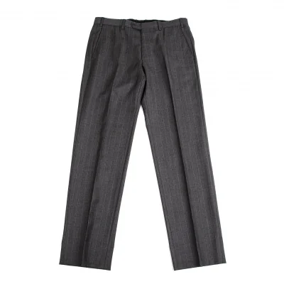 アルマーニコレツィオーニARMANI COLLEZIONI ストライプウールテーパードパンツ