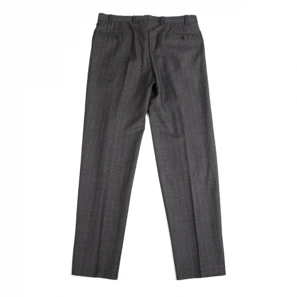 アルマーニコレツィオーニARMANI COLLEZIONI ストライプウールテーパードパンツ グレー50 K-114326_009