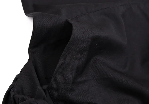 ノアール ケイ ニノミヤnoir kei ninomiya ウールギャバギャザーバックストラップワンピース 黒M K-114333_014