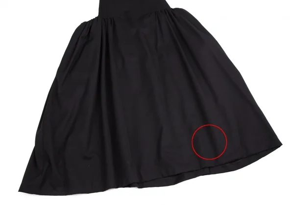 ノアール ケイ ニノミヤnoir kei ninomiya ウールギャバギャザーバックストラップワンピース 黒M K-114333_005