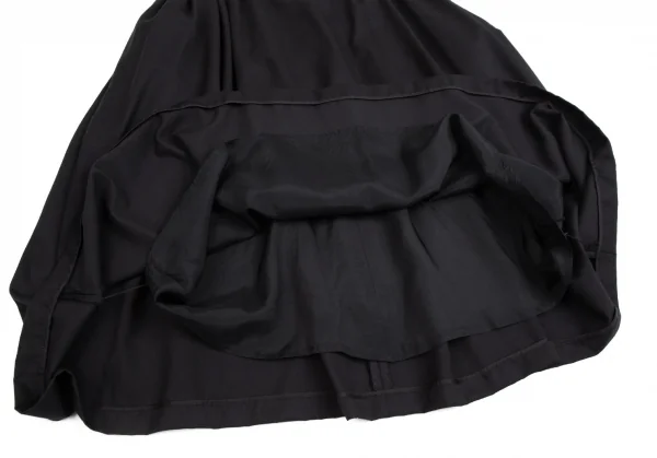 ノアール ケイ ニノミヤnoir kei ninomiya ウールギャバギャザーバックストラップワンピース 黒M K-114333_008