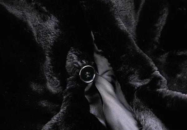 ジュンヤワタナベマンピンク コムデギャルソンJUNYA WATANABE MAN PINK COMME des GARCONSフェイクファーショールジャケット 黒M K-114341_007