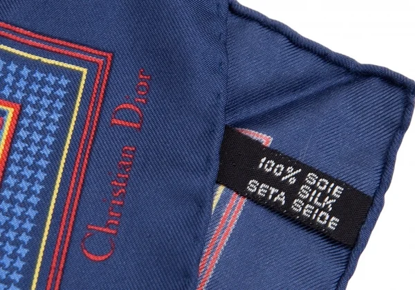 Christian Dior MONSIEUR チーフ&ネクタイセット 青他 K-114347_011