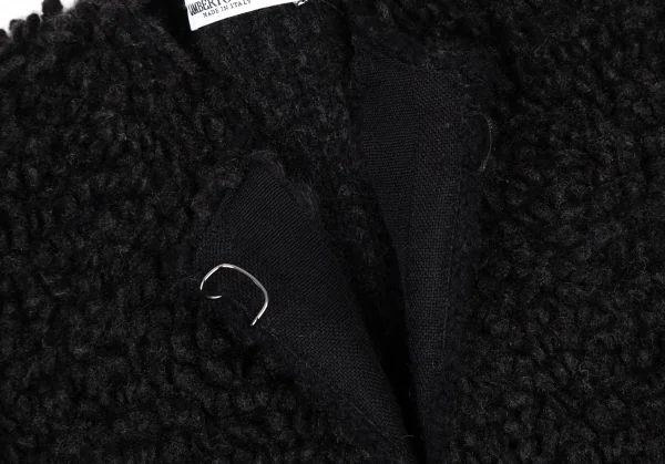 ランベルトロザーニLAMBERTO LOSANI シルク混ウールカシミヤループニットジャケット 黒S K-114355_004