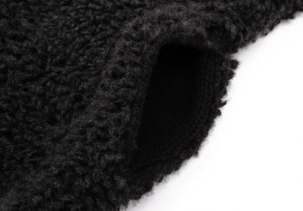 ランベルトロザーニLAMBERTO LOSANI シルク混ウールカシミヤループニットジャケット 黒S K-114355_008