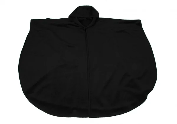 アニオナAGNONA MARTORA 起毛フーデッドマントコート 黒F K-114356_002