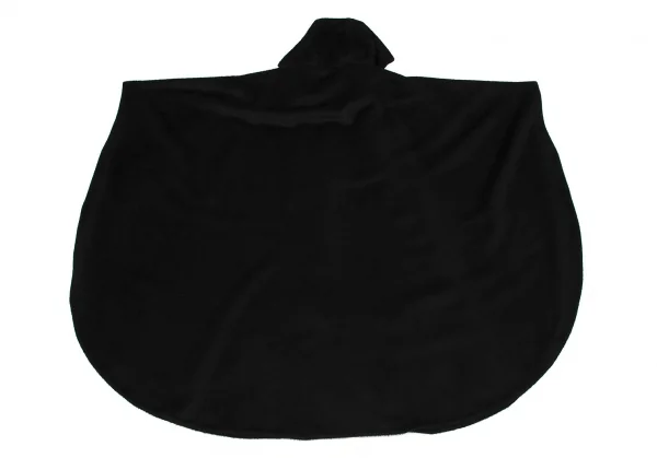 アニオナAGNONA MARTORA 起毛フーデッドマントコート 黒F K-114356_009