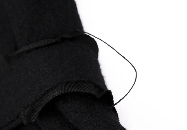 アンテプリマANTEPRIMA グログラントリミングウールノーカラージャケット 黒42 K-114360_017