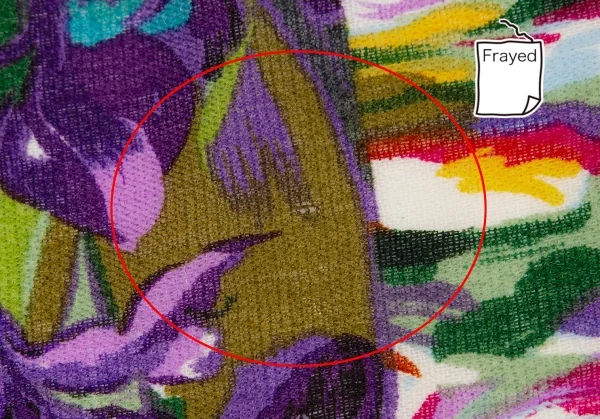 ケンゾーKENZO ウールフラワープリントスカーフ 青他 K-114370_003