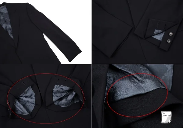 GUCCI Lining GG Monogram Stretch Wool Change Pocket Jacket & Pants K-114379_004