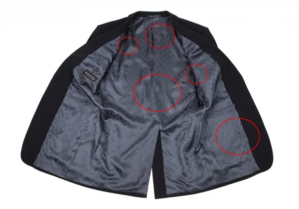 GUCCI Lining GG Monogram Stretch Wool Change Pocket Jacket & Pants K-114379_006