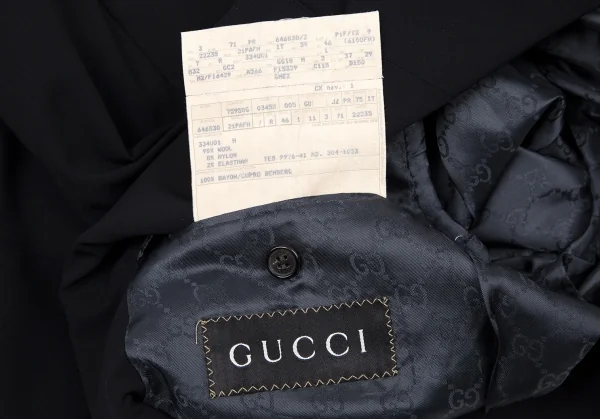 GUCCI Lining GG Monogram Stretch Wool Change Pocket Jacket & Pants K-114379_011