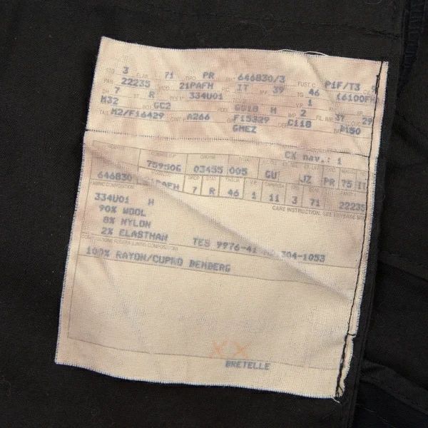 GUCCI Lining GG Monogram Stretch Wool Change Pocket Jacket & Pants K-114379_020