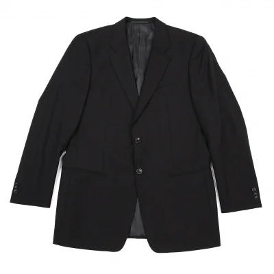 アルマーニコレツィオーニARMANI COLLEZIONI ノッチドラペル2Bテーラードジャケット 黒