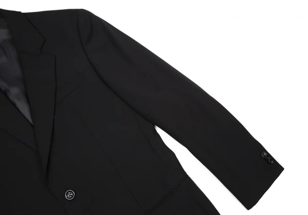 アルマーニコレツィオーニARMANI COLLEZIONI ノッチドラペル2Bテーラードジャケット 黒L位 K-114383_004
