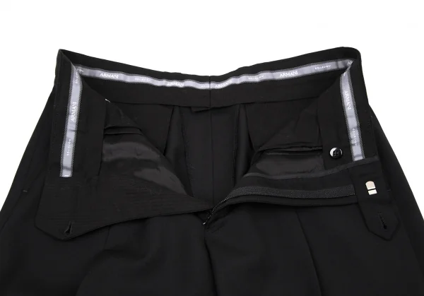 アルマーニコレツィオーニARMANI COLLEZIONI ワンタックスラックスパンツ 黒L位 K-114384_004