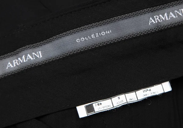 アルマーニコレツィオーニARMANI COLLEZIONI ノッチドラペル2Bセットアップスーツ 黒L位 K-114385_019