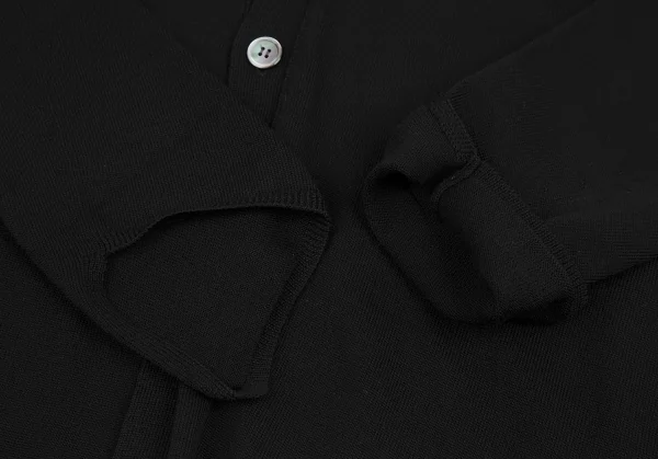 コムデギャルソン オムプリュスCOMME des GARCONS HOMME PLUS ウール斜行ニットカーディガン 黒S K-114401_005