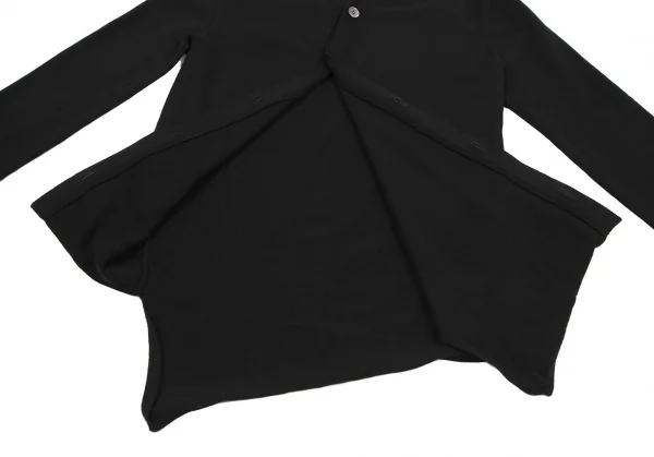 コムデギャルソン オムプリュスCOMME des GARCONS HOMME PLUS ウール斜行ニットカーディガン 黒S K-114401_007