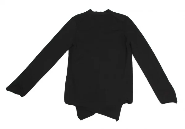 コムデギャルソン オムプリュスCOMME des GARCONS HOMME PLUS ウール斜行ニットカーディガン 黒S K-114401_008