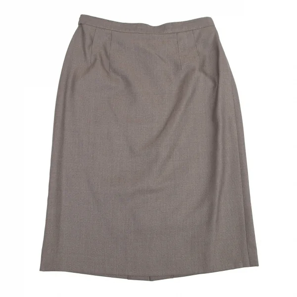 マドモアゼルノンノンMademoiselle NON NON ウールシルクセットアップスーツ グレージュ40L K-114414_012