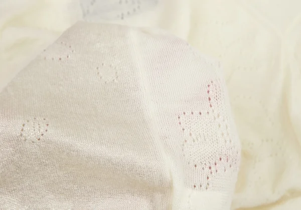 トリココムデギャルソンtricot COMME des GARCONS グリッタープリント針抜きフラワー柄クルーネックニット クリームS位 K-114436_012