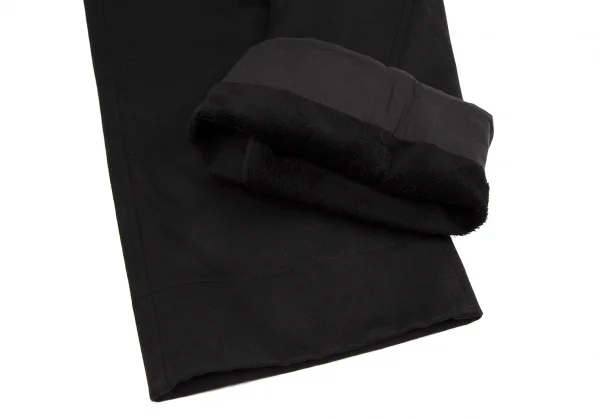 トリココムデギャルソンtricot COMME des GARCONS 裏起毛コットンフラップポケットワイドパンツ 黒S K-114462_009