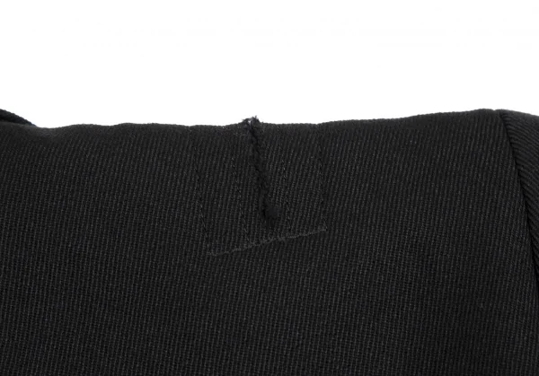 コムコム コムデギャルソンCOMME des GARCONS ウールカットオフデザインジャケット 黒XS K-114473_014