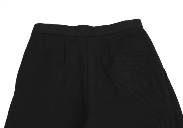 コムコム コムデギャルソンCOMME des GARCONS ウールナイロンスリータックパンツ 黒XS K-114486_010