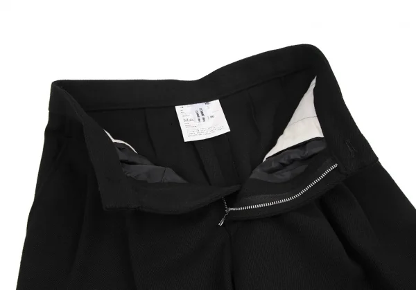 コムコム コムデギャルソンCOMME des GARCONS ウールナイロンスリータックパンツ 黒XS K-114486_005