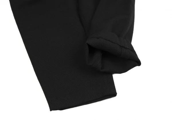 コムコム コムデギャルソンCOMME des GARCONS ウールナイロンスリータックパンツ 黒XS K-114486_008