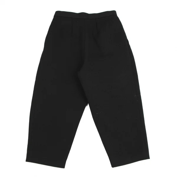コムコム コムデギャルソンCOMME des GARCONS ウールナイロンスリータックパンツ 黒XS K-114486_009