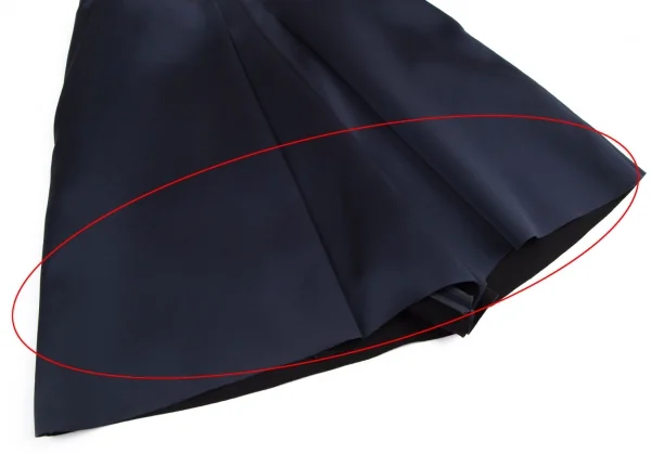 セリーヌCELINE トリアセテートポリフロントタックショートパンツ 紺40 K-114509_005