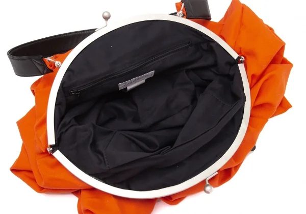ヨウジヤマモト ファムYohji Yamamoto FEMME がま口2WAYショルダーバッグ オレンジ K-114521_014