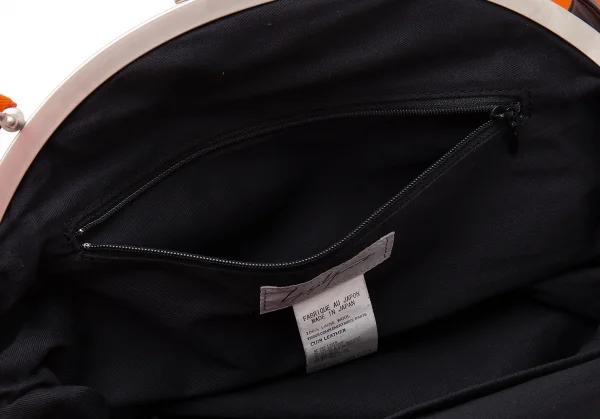 ヨウジヤマモト ファムYohji Yamamoto FEMME がま口2WAYショルダーバッグ オレンジ K-114521_016