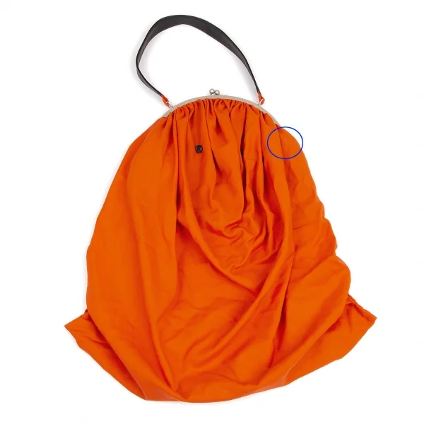 ヨウジヤマモト ファムYohji Yamamoto FEMME がま口2WAYショルダーバッグ オレンジ K-114521_002
