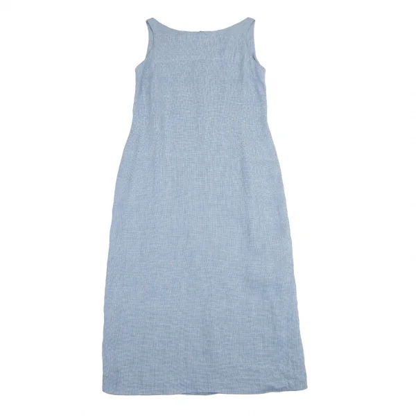 マーガレットハウエルMARGARET HOWELL パピートゥースノースリーブワンピース 水色M位 K-114525_002