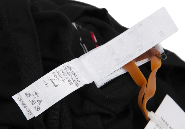 ジョンガリアーノJohn Galliano ロゴベルトデザインストレッチノースリーブ 黒40 K-114527_012