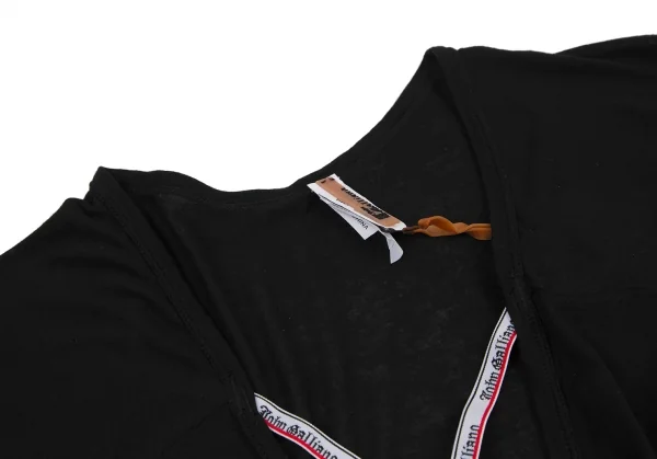 ジョンガリアーノJohn Galliano ロゴベルトデザインストレッチノースリーブ 黒40 K-114527_004