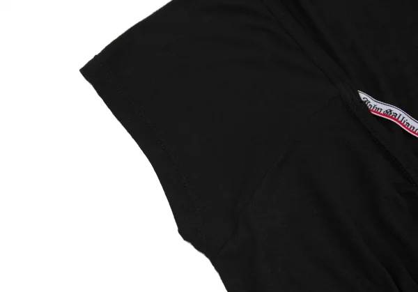 ジョンガリアーノJohn Galliano ロゴベルトデザインストレッチノースリーブ 黒40 K-114527_006