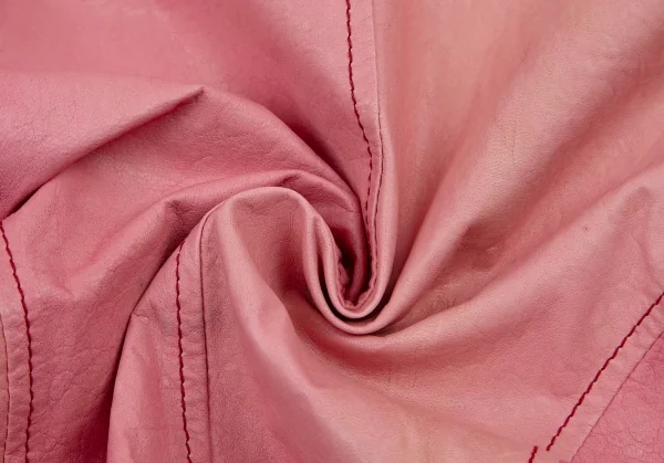 ジョンガリアーノJohn Galliano シープレザーナポレオンジャケット ピンク40 K-114528_017