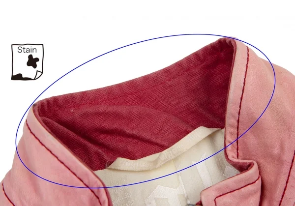 ジョンガリアーノJohn Galliano シープレザーナポレオンジャケット ピンク40 K-114528_005