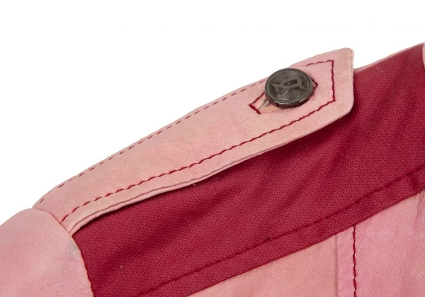 ジョンガリアーノJohn Galliano シープレザーナポレオンジャケット ピンク40 K-114528_006