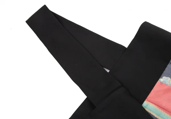 トリココムデギャルソンtricot COMME des GARCONSスカーフ柄インサイドアウト切替ワンショルダースカート 黒マルチM K-114546_004