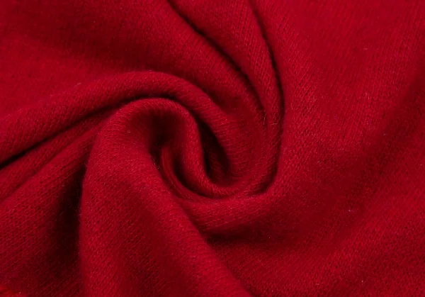 モスキーノ チープ＆シックMOSCHINO CHEAPANDCHIC カシミヤ混ハート刺繍ストール 赤 K-114549_006