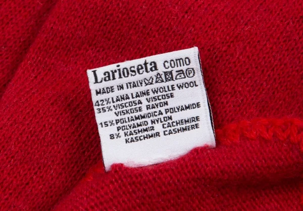 モスキーノ チープ＆シックMOSCHINO CHEAPANDCHIC カシミヤ混ハート刺繍ストール 赤 K-114549_007